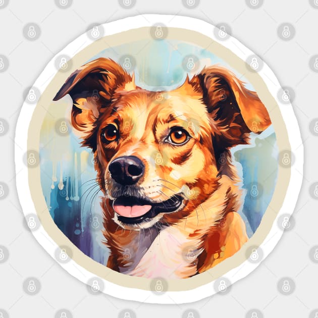 Mutt Dog Sticker by agitagata